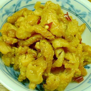 脂を減らして　鶏皮煮